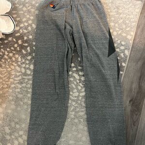 Aviator Nation Sweat Pant Gray with Black Bolt on side size small